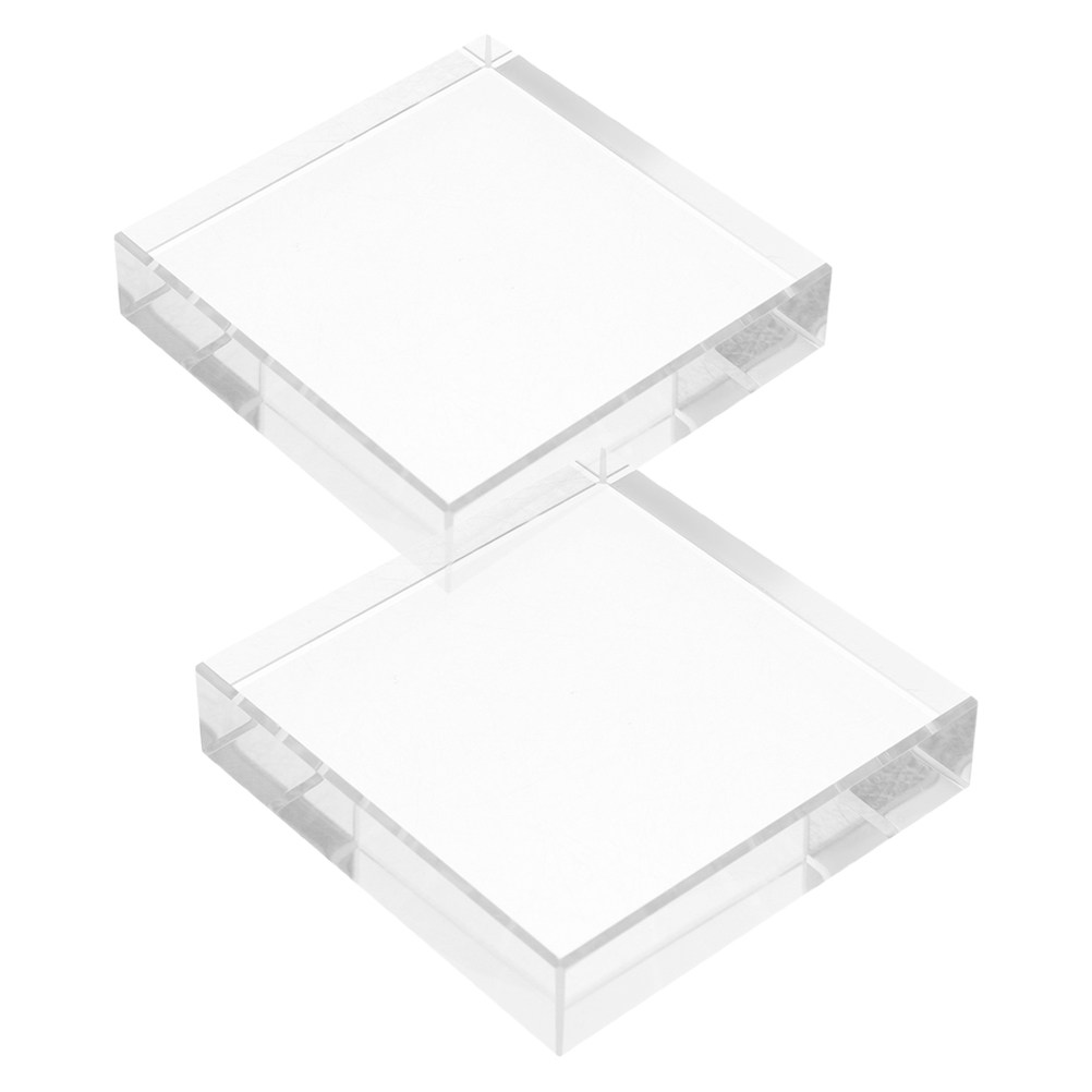 Paper Weight Crystal - Poids de papier carré transparent, élégant,