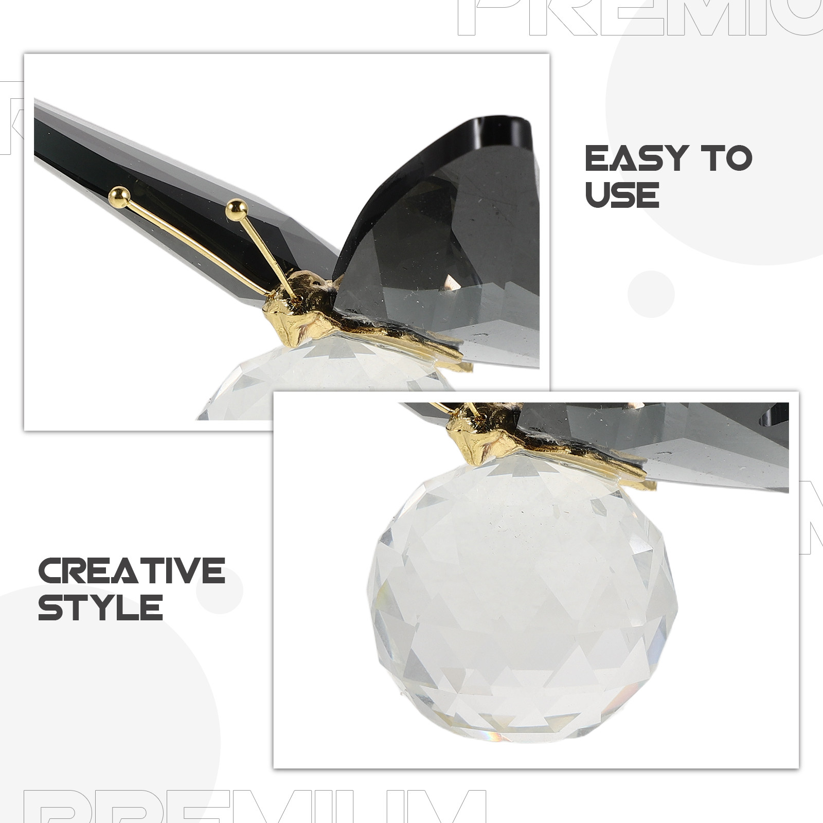 Poids papier papillon en verre - Paper Weight Crystal avis et prix